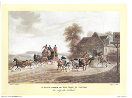 Gravure Selon Peinture Newhouse DILIGENCE - Fausse Alerte Sur La Route De Gretna - Ecosse - Only The Mail - Poste Postes - Autres & Non Classés