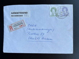 NETHERLANDS 1995 REGISTERED LETTER 'S GRAVENHAGE V. HOGENHOUCKLAAN TO ARNHEM 08-05-1995 NEDERLAND AANGETEKEND - Lettres & Documents