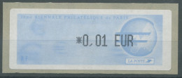 Frankreich 2002 Automatenmarken Biennale Paris Eurozeichen ATM 24 Postfrisch - 1999-2009 Illustrated Franking Labels