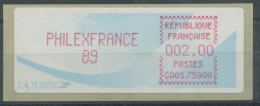 Frankreich 1989 Automatenmarke PHILEXFRANCE Komet ATM 10 Postfrisch - 1988 Type « Comète »
