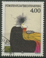 Liechtenstein 1995 Zeitgenössische Kunst Gemälde Paul Wunderlich 1123 Gestempelt - Usati