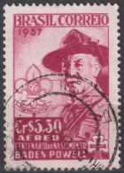 1957 Brasilien ° Mi:BR 913, Sn:BR C87, Yt:BR PA75, Centenary Of The Birth Of Lord Baden-Powell, Pfadfinder - Used Stamps