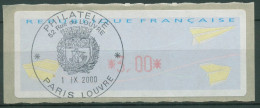 Frankreich 2000 Automatenmarken Papierflieger ATM 17.2 X B Gestempelt - 2000 Type « Avions En Papier »