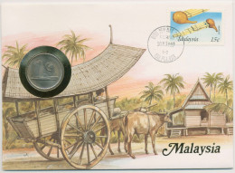 Malaysia 1987 Ochsengespann Numisbrief 50 Sen (N516) - Malaysia