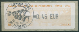 Frankreich 2002 Automatenmarken Frühlingssalon Nimes Äquadukt ATM 25 Gestempelt - 1999-2009 Illustrated Franking Labels