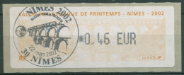 Frankreich 2002 Automatenmarken Frühlingssalon Nimes Äquadukt ATM 25 Gestempelt - 1999-2009 Geïllustreerde Frankeervignetten