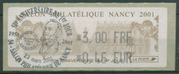 Frankreich 2001 Automatenmarken Frühlingssalon Nancy ATM 20 Gestempelt - 1999-2009 Abgebildete Automatenmarke