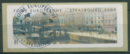 Frankreich 2003 Automatenmarken Europa-Messe Straßburg ATM 30 Gestempelt - 1999-2009 Abgebildete Automatenmarke