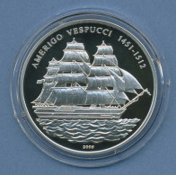 Benin 1000 Francs 2005 Amerigo Vespucci Segelschiff, Silber, PP Kapsel (m4733) - Benín