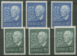 Schweden 1967 König Gustav VI. Adolf 594/95 Postfrisch - Nuovi