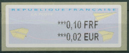 Frankreich 2000 Automatenmarken Papierflieger ATM 18.2 X E Postfrisch - 2000 « Avions En Papier »