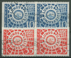 Schweden 1968 Universität Lund Siegel 605/06 Gestempelt - Used Stamps