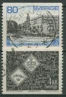 Schweden 1971 Stockholmer Schloss Und Münzen 700/01 Y Gestempelt - Usati