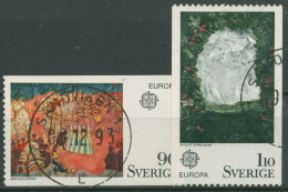 Schweden 1975 Europa CEPT Gemälde 899/00 Gestempelt - Usati