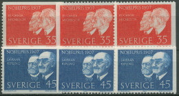 Schweden 1967 Nobelpreisträger Buchner, Kipling 596/97 Postfrisch - Ungebraucht