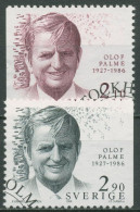 Schweden 1986 Ministerpräsident Olof Palme 1384/85 Gestempelt - Usados