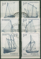 Schweden 1981 Boote Schiffe 1152/57 Gestempelt - Usados