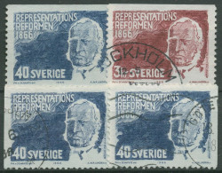 Schweden 1966 Verfassungsreform Louis De Geer 553/54 Gestempelt - Oblitérés