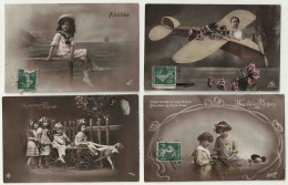 - F57801CPA - ENFANTS - Lot 4 Cartes - Enfants - Très Bon état - THEMES - Collezioni & Lotti