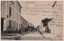 40 - B57892CPA - ROQUEFORT - Rue De La Gare - Tabac - Hotel De France - Carte Pionniere - Très Bon état - LANDES - Roquefort