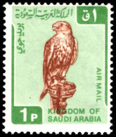 Saudi Arabia 1968-72 1p Saker Falcon Air Unmounted Mint. - Arabie Saoudite