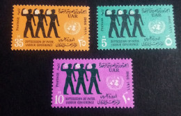 Egypt 1966, Complete SET Of Labor Day, Michel # 825-827, MNH - Nuevos