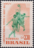 1957 Brasilien **, Mi:BR 916, Sn:BR 852, Yt:BR 634, Women's World Basketball Championships - Ungebraucht