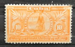 Timbre Cuba 1902 Express 10 Centavos Facteur Neuf Avec Trace De Charnière - Ungebraucht