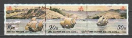 Korea North 1988 Mi 2902-2904 MNH COLOMBUS SHIPS - Cristoforo Colombo