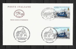 2020 Joint/Congiunta Italy And Vatican, MIXED FDC ITALY WITH BOTH STAMPS: Vatican Security - Emissions Communes