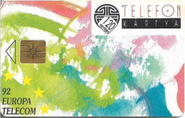 Hungary - Matáv - Europa Telecom 92, Gem1B Not Symm. Red, With Transp. Moreno, 10.1992, 120U, 10.000ex, Used - Ungheria