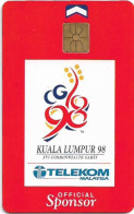 Malaysia - Kadfon (Chip) - Kuala Lumpur '98 Games, Gem1A Symm. Black, 1998, 5RM, Used - Maleisië