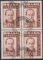 1957 Brasilien ° Mi:BR 919, Sn:BR 854, Yt:BR 639, Centenary Of Philosopher Agusto Comte's Death, Creator Of Po - Oblitérés