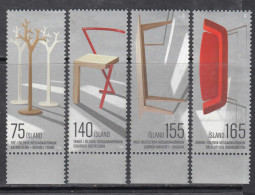 2010 Iceland Home Furnishings Design Complete Set Of 4 MNH @BELOW Face Value - Neufs