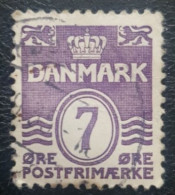 Denmark Classic Used Stamp Wavy Lines 7 - Sonstige & Ohne Zuordnung