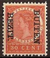 Nederlands Indie 1908 NVPH Nr 95f Ongebruikt/MH Opdruk BUITEN BEZIT Kopstaand - Niederländisch-Indien