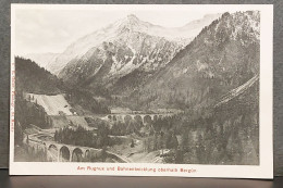 2 CARTES SUISSE , BERGUM , AM RUGNUX UND BAHNENTWICKLUNG OBERHALB , ALBULABAHN , LOT 174 - Bergün/Bravuogn