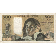 France, 500 Francs, Pascal, 1985, P.234, TTB, Fayette:71.33, KM:156e - 500 F 1968-1993 ''Pascal''