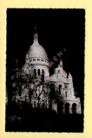 PARIS La Nuit : Le Sacré-Cœur / CPSM (Ed: GLATIGNY) (voir Scan Recto/verso) - París La Noche