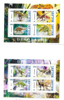 Malawi 2013 Dinosaurs 2 S/S MNH - Malawi (1964-...)