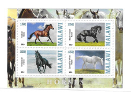 Malawi 2013 Horses S/S MNH - Malawi (1964-...)