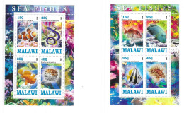 Malawi 2013 Fishes Marine Life 2 S/S MNH - Malawi (1964-...)