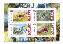 Malawi 2013 Airplanes Biplanes S/S MNH - Malawi (1964-...)