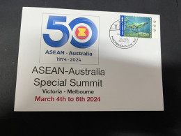 4-3-2024 (2 Y 7) 50th Anniversary Of Australia Joining ASEAN - Special Summit In Melbourne, Australia - Storia Postale