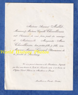 Faire Part De Mariage - 1849 - MOUILLERON En PAREDS - Marguerite Marie CHEVALLEREAU Et Maurice GIRAUD Pharmacien - Hochzeit