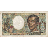 France, 200 Francs, Montesquieu, 1981, B.007, TTB, Fayette:70.01, KM:155a - 200 F 1981-1994 ''Montesquieu''