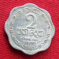 Sri Lanka Ceylon 2 Cents 1967 KM# 128 Lt 16 *VT Ceylan Ceilan - Sri Lanka (Ceylon)