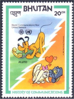 192 Disney Bhutan Pluto Communications Telephone MNH ** Neuf SC (BHU-55a) - Bhutan