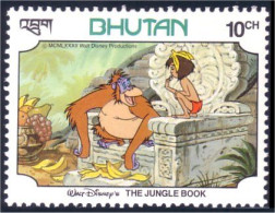 192 Disney Bhutan Jungle Singe Gorille Banane Monkey Gorilla Ape Banana MNH ** Neuf SC (BHU-37) - Bhoutan