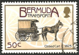 188 Bermuda Horse-drawn Charette Cheval Fiacre Diligence Closed Cart Stagecoach (BER-106) - Diligencias